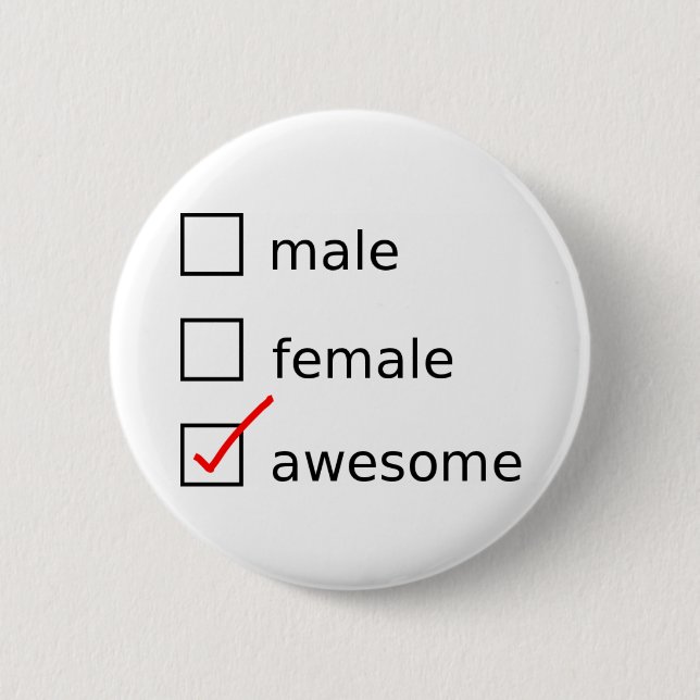 Badge Rond 5 Cm Vérifiez-moi se boutonnent (Devant)