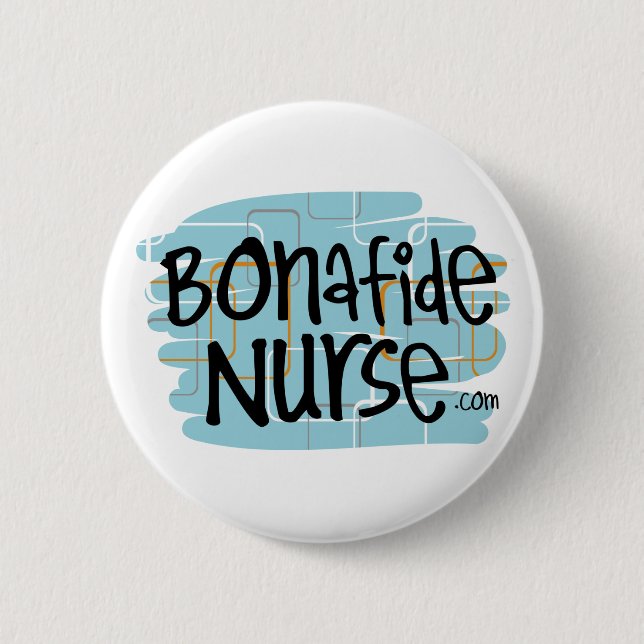 Badge Rond 5 Cm Véritable infirmière (Devant)
