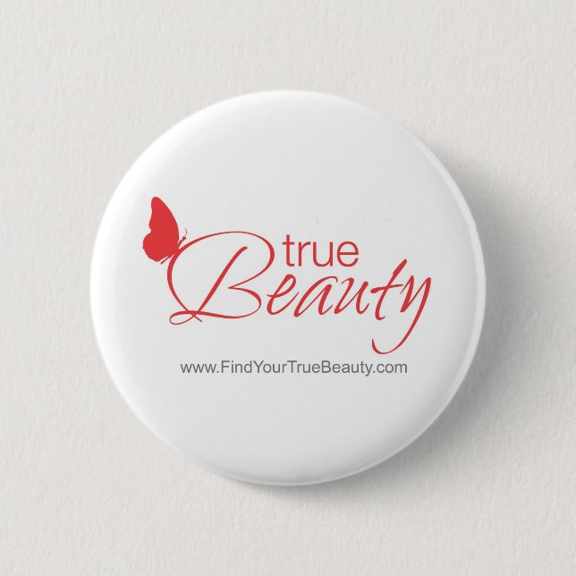 Badge Rond 5 Cm Véritable Pin de beauté (Devant)