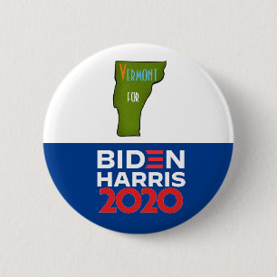 Badge Rond 5 Cm Vermont pour Biden Harris 2020