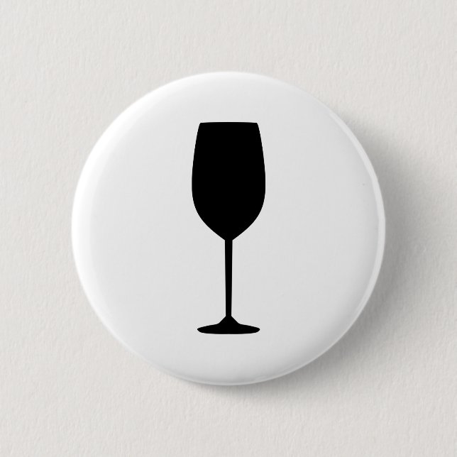 Badge Rond 5 Cm Verre de vin (Devant)