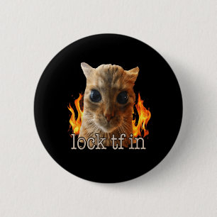 Badge Rond 5 Cm Verrouiller tf dans un chat