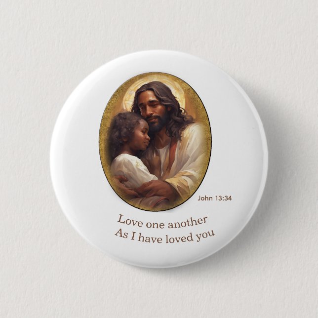 Badge Rond 5 Cm verset de la Bible chrétienne (Devant)