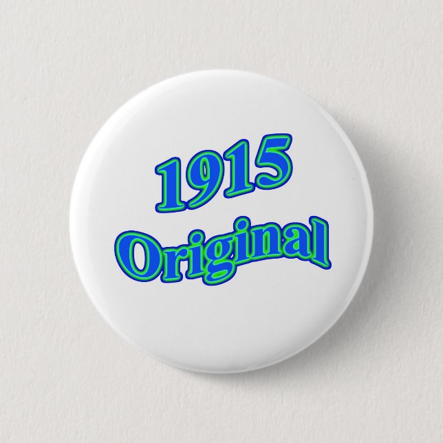 Badge Rond 5 Cm Vert 1915 bleu original (Devant)