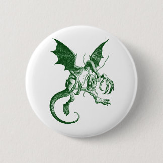 Badge Rond 5 Cm Vert de Jabberwocky