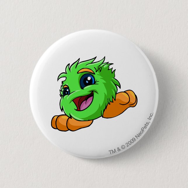 Badge Rond 5 Cm Vert de JubJub (Devant)