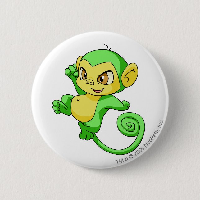 Badge Rond 5 Cm Vert de Mynci (Devant)
