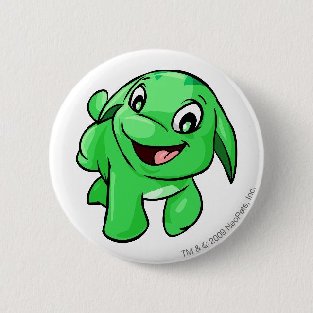 Badge Rond 5 Cm Vert de Poogle (Devant)