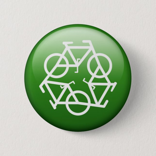 Badge Rond 5 Cm Vert de ReBicycle (Devant)