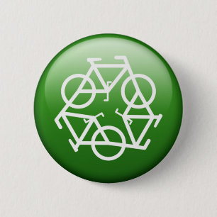 Badge Rond 5 Cm Vert de ReBicycle
