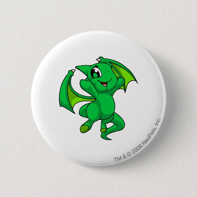 Badge Rond 5 Cm Vert de Shoyru (Devant)