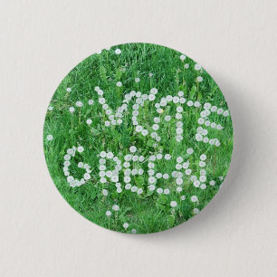 Badge Rond 5 Cm Vert de vote