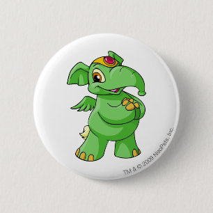Badge Rond 5 Cm Vert d'Elephante