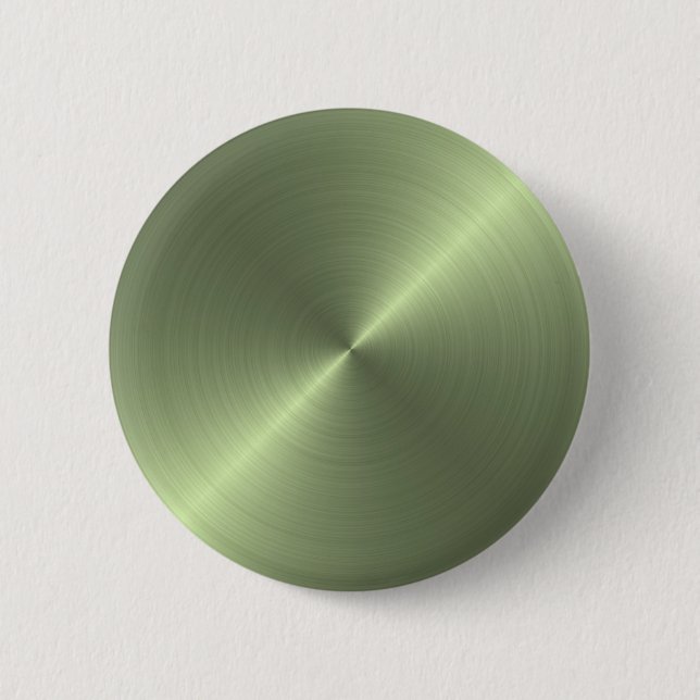 Badge Rond 5 Cm Vert métallique (Devant)