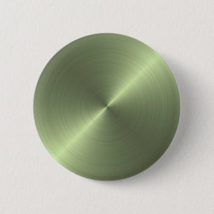 Badge Rond 5 Cm Vert métallique