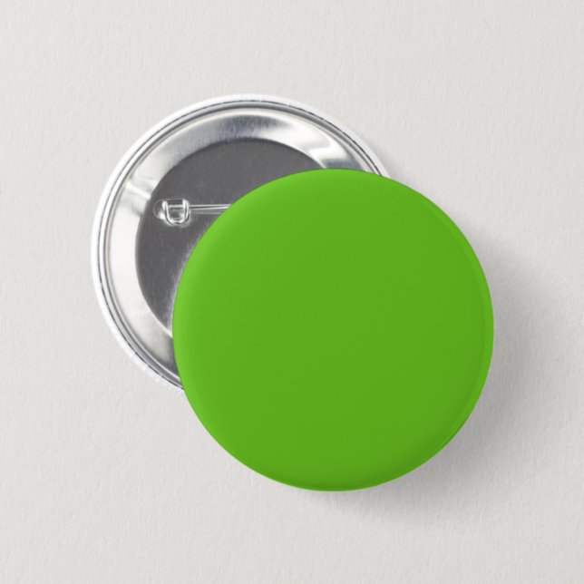 Badge Rond 5 Cm Vert pomme couleur uni (Devant & derrière)