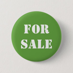 Badge Rond 5 Cm Vert POUR LA VENTE Typographie Word Imprimer
