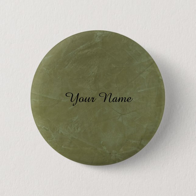 Badge Rond 5 Cm Vert Uni (Devant)