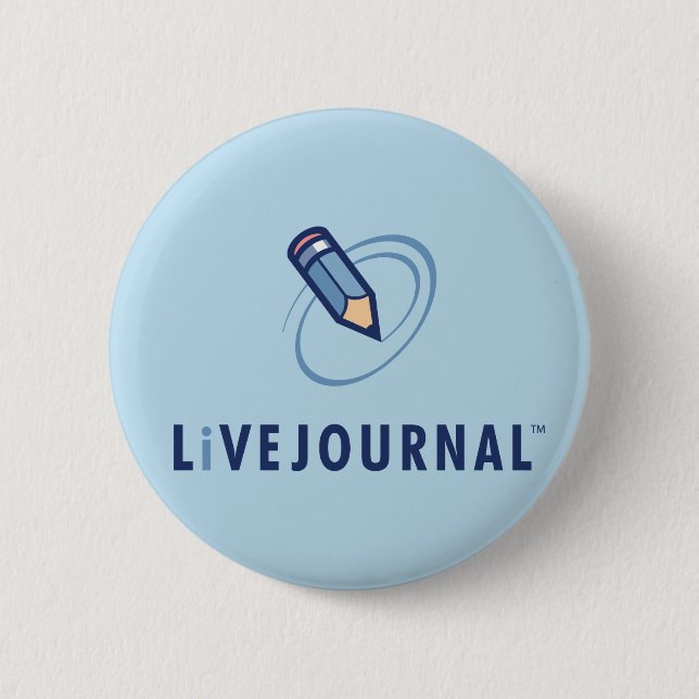 Badge Rond 5 Cm Verticale de logo de LiveJournal (Devant)