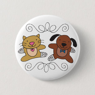 Badge Rond 5 Cm Vet chien & chat