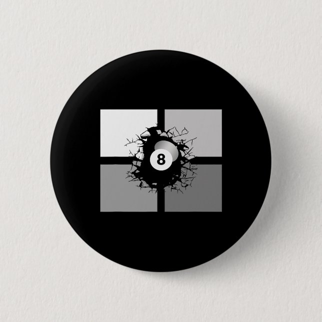Badge Rond 5 Cm Vêtements de billard - Billiards (Devant)