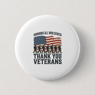 Badge Rond 5 Cm Vêtements de drapeau militaire patriotique Merci a