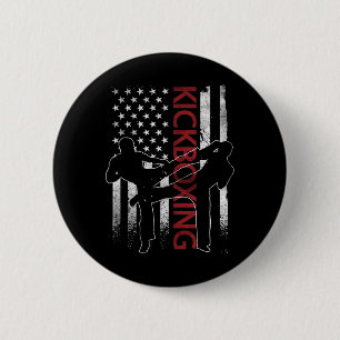Badge Rond 5 Cm Vêtements de kickboxing Drapeau Américain Apparel