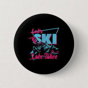 Badge Rond 5 Cm Vêtements de ski vintages des années 80 90 - Retro
