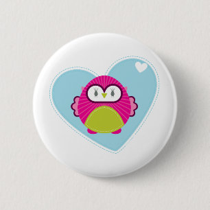 Badge Rond 5 Cm VÊTEMENTS :: hibou - hoot