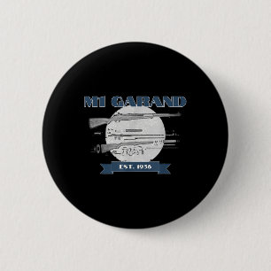 Badge Rond 5 Cm Vêtements M1 Garand - Uni-adultes, Noir,