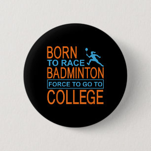 Badge Rond 5 Cm Vêtements universitaires de badminton Shuttle 