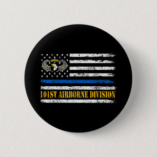 Badge Rond 5 Cm Vétéran de la 101e Airborne Di