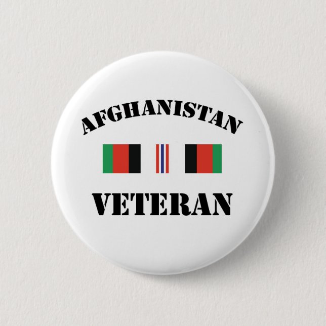 Badge Rond 5 Cm Vétéran de l'Afghanistan (Devant)