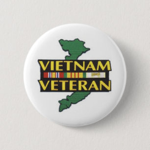 Badge Rond 5 Cm Vétéran du Vietnam