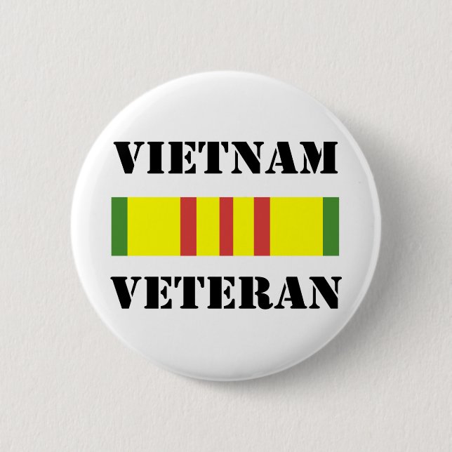 Badge Rond 5 Cm vétéran du Vietnam (Devant)