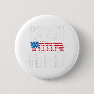 Badge Rond 5 Cm Vétéran Jour Fier Grand-Fille D'Une Deuxième Guerr