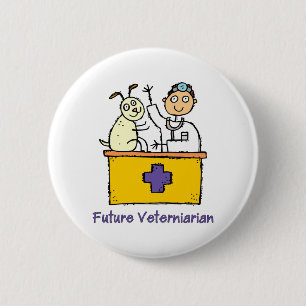 Badge Rond 5 Cm Vétérinaire futur - Garçon