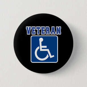 Badge Rond 5 Cm Vétérinaire handicapé handicapé