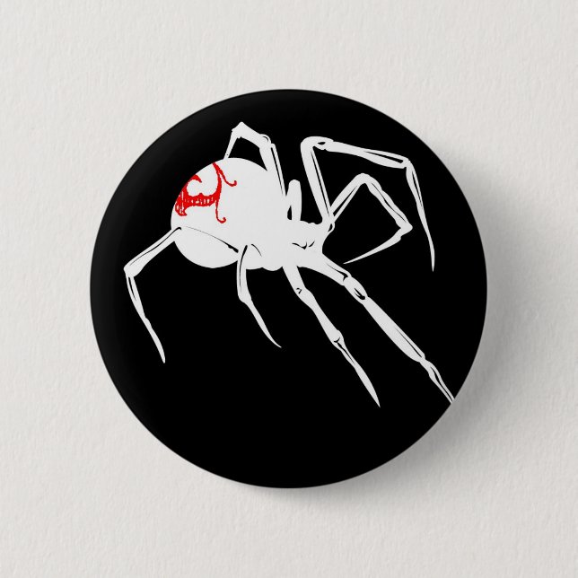 Badge Rond 5 Cm Veuve blanche (Devant)