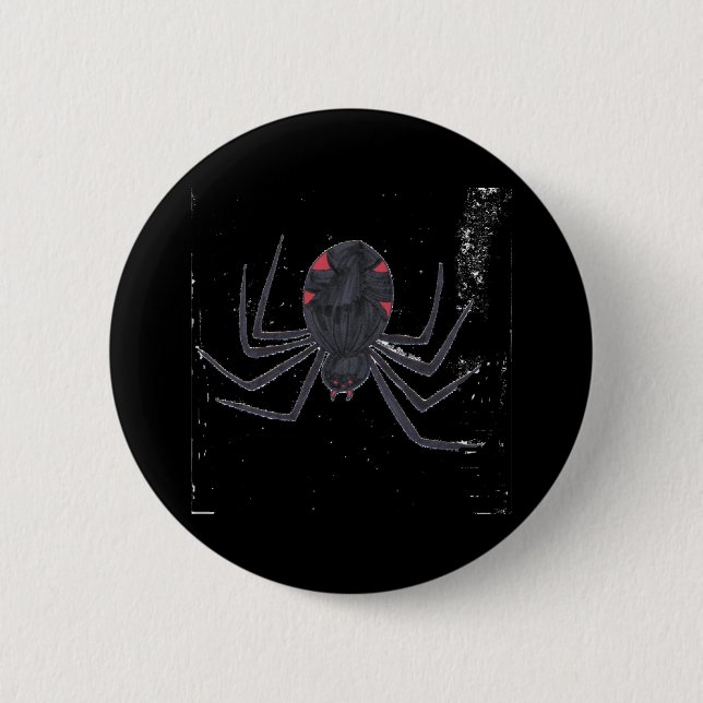 Badge Rond 5 Cm Veuve noire (Devant)