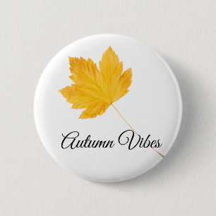 Badge Rond 5 Cm Vibes d'automne