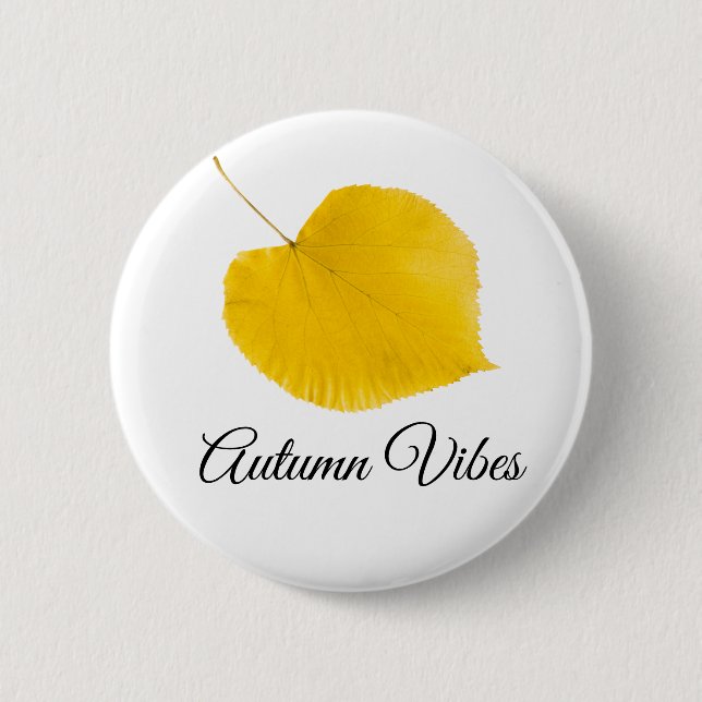 Badge Rond 5 Cm Vibes d'automne (Devant)