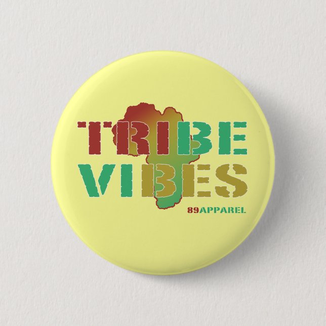 Badge Rond 5 Cm Vibraphone de tribu (Devant)