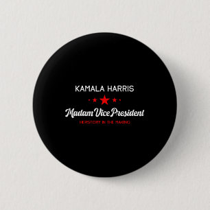 Badge Rond 5 Cm Vice-Président Kamala Harris Hérstory féministe