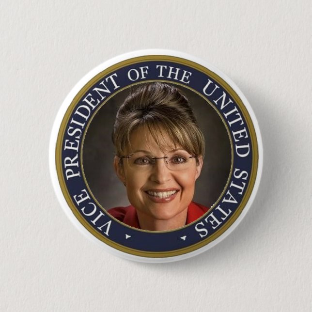 Badge Rond 5 Cm Vice-président Sarah (Devant)