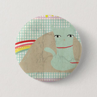 Badge Rond 5 Cm Vichy vintage sale dégradé arc-en-ciel mignon