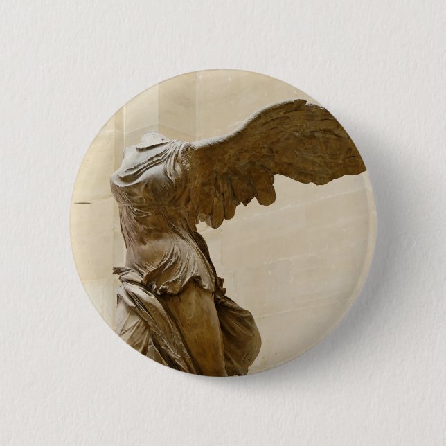 Badge Rond 5 Cm Victoire à ailes de Samothrace (Devant)