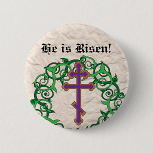 Badge Rond 5 Cm Victoire du Christ !