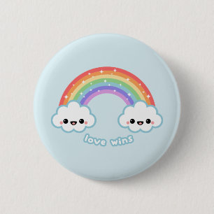 Badge Rond 5 Cm Victoires d'amour