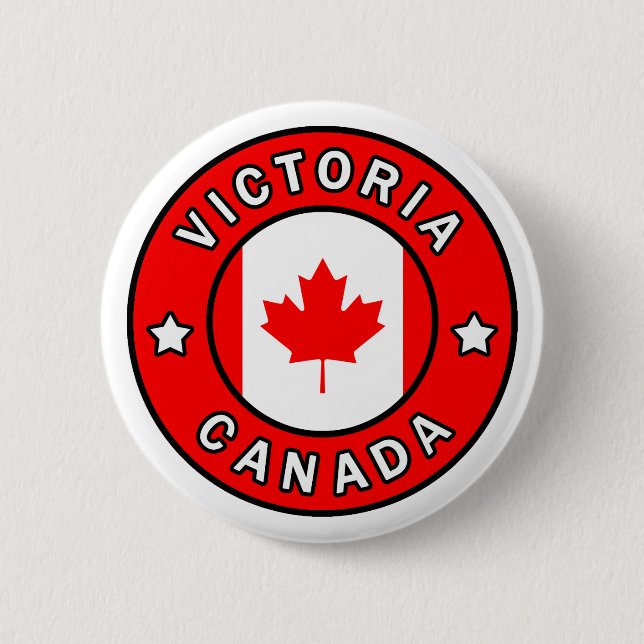 Badge Rond 5 Cm Victoria Canada (Devant)
